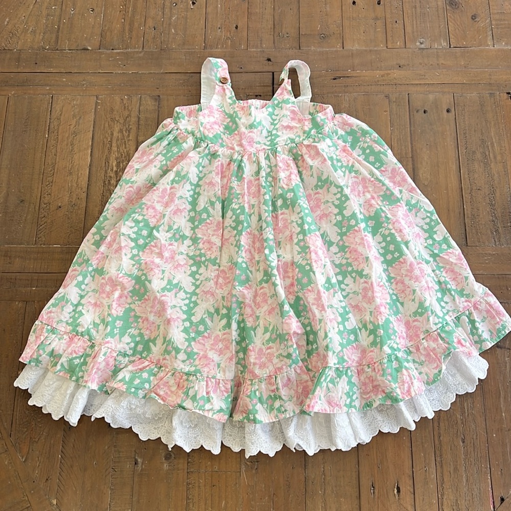 SweetHoney pink and green floral dress